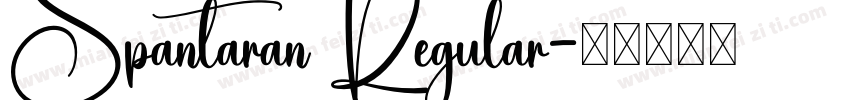 Spantaran Regular字体转换
